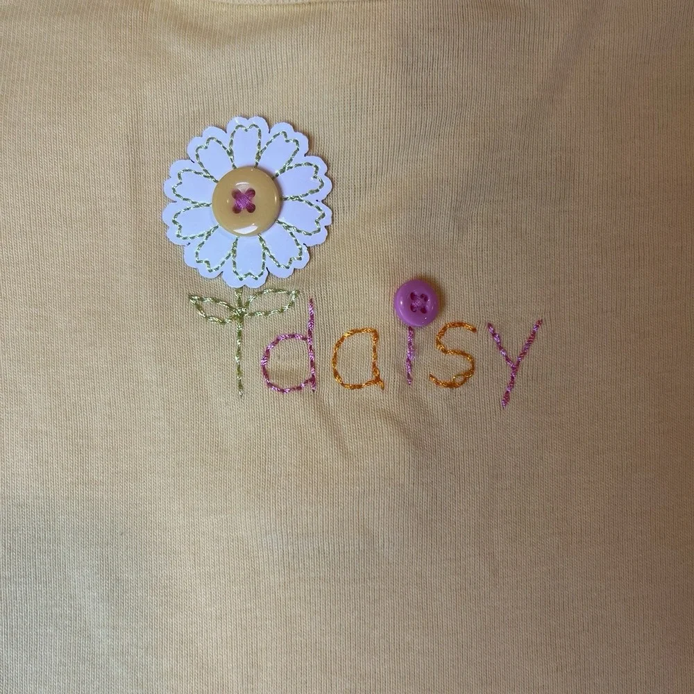Gymboree Baby Daisy Flower Bodysuit‎ 3-6 Months Girl Vintage One Piece
